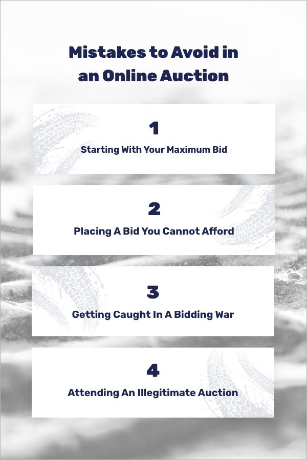 mistakes to avoid in an online auction
