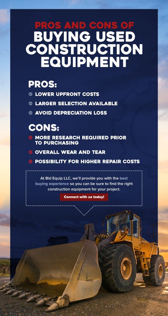 Pros and Cons of Buying Used Construction Equipment