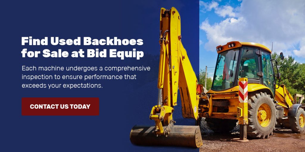 Find Used Backhoes for Sale at Bid Equip