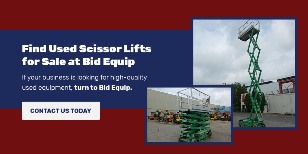 Find Used Scissor Lifts for Sale at Bid Equip